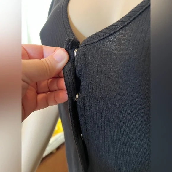 Velvet Torch Short Sleeve Black Button-Down Midi Dress Size XXL - Picture 3 of 10